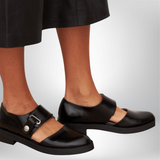 Eleanor | Women's Low Heel Strap Shoes with Elegant Buckle Design