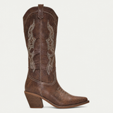 Aurora | Women's Western Calf-High Pointed Toe Boots