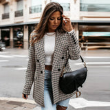 Amelia | Women's Checked Blazer for Effortless Smart Style
