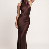 Florence | Maxi Dress with Draped Halter Neck