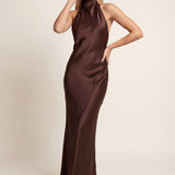 Florence | Maxi Dress with Draped Halter Neck