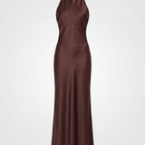 Florence | Maxi Dress with Draped Halter Neck
