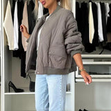 Penelope | Padded Bomber Jacket with Soft Lining