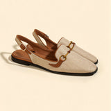 Beatrice | Chain-Detail Slingback Loafers