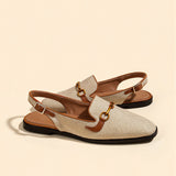 Beatrice | Chain-Detail Slingback Loafers