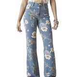 Evie | Floral Flared Trousers