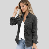 Jasmine | Women's Utility Casual Shirt with Pockets and Snap Closure