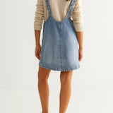Ariselle | Sleeveless V-Neck Denim Mini Dress
