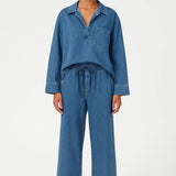 Quinn | Denim Set with Relaxed Fit & Drawstring – Comfortable Urban Look