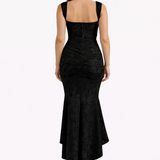 Ophelia | Satin Midi Dress with Cowl Neck