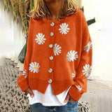 Edith | Floral Knitted Wool Blend Vest
