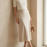Holly | High-Waisted A-Line Midi Skirt