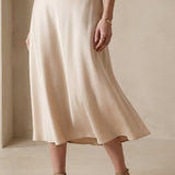 Holly | High-Waisted A-Line Midi Skirt