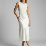 Rose | Elegant Silk Skirt with Comfortable Elastic Waist