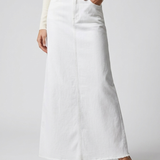 Florence | Women's Long Denim Maxi Skirt with High-Waisted Fit