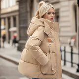 Elena Martelli | Aurora Luxe Padded Waterproof Winter Coat with Hood