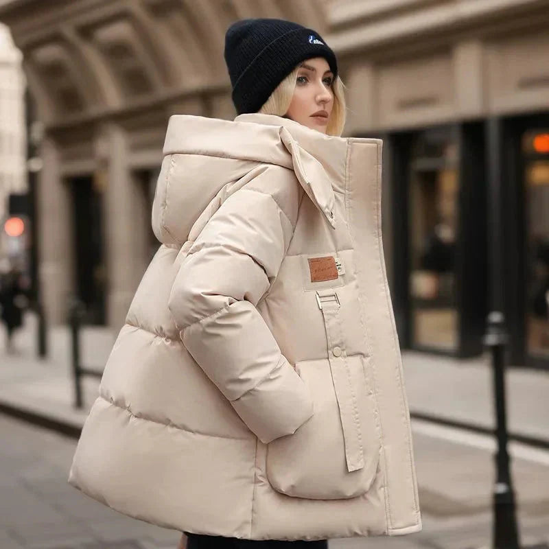 Elena Martelli | Aurora Luxe Padded Waterproof Winter Coat with Hood