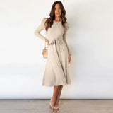 Vivian | Women’s Midi Sweater Dress with Flattering Fit