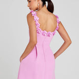 Caroline | Floral Embellished Mini Dress
