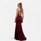 Selene | Elegant Sequin Maxi Dress for Evening Occasions