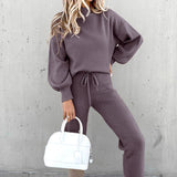 Madeline | Two-Piece Women's Loungewear Set with High-Waisted Trousers