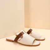 Florence | Open-Toe Sandals with Contrast Straps