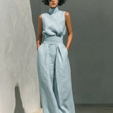 Phoebe | Women's Wide-Leg Sleeveless Jumpsuit