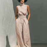 Phoebe | Women's Wide-Leg Sleeveless Jumpsuit