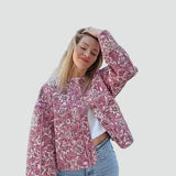 Georgina | Floral Quilted Short Jacket for Women