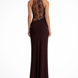 Esme | Women’s Lace Halter Maxi Dress for Elegant Occasions