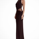 Esme | Women’s Lace Halter Maxi Dress for Elegant Occasions