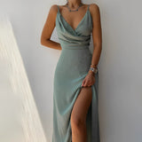 Matilda | Timeless Elegance Dress with Flowing Cut and Slit