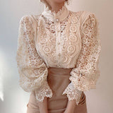 Celine | Lace Blouse with Elegant Detailing