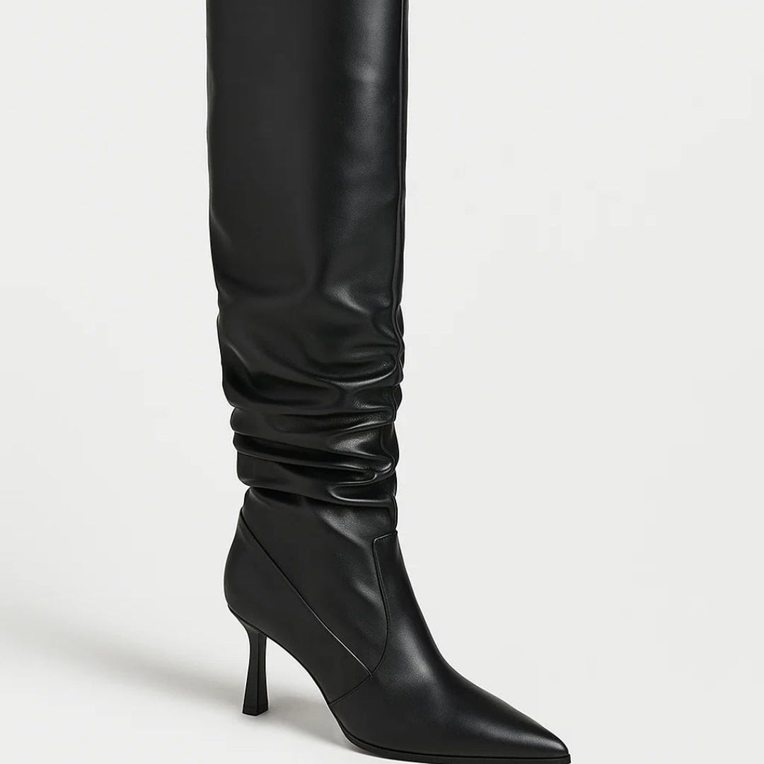 Maeve | High Slouchy Boots with Pointed Toe – Elegant & Refined