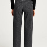 Olivia | High-Waisted Straight-Leg Jeans with Subtle Pattern – Comfortable & Timeless