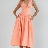 Iris | Elegant summer dress with a light flowing silhouette