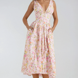 Iris | Elegant summer dress with a light flowing silhouette