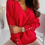 Autumn | Women's V-Neck Knit Sweater