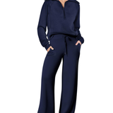 Florence | Women's Two-Piece Jogging Set with Half-Zip Collar