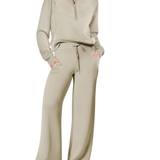 Florence | Women's Two-Piece Jogging Set with Half-Zip Collar