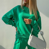 Victoria | Women's Two-Piece Jogging Suit with Wide-Leg Trousers
