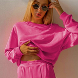 Victoria | Women's Two-Piece Jogging Suit with Wide-Leg Trousers