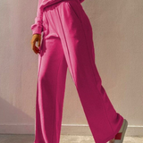 Victoria | Women's Two-Piece Jogging Suit with Wide-Leg Trousers