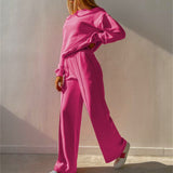 Victoria | Women's Two-Piece Jogging Suit with Wide-Leg Trousers
