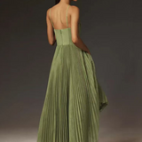Colette | Pleated maxi dress with a soft and elegant structure