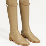 Elena | Knee-High Women’s Boots with Buckle Detail – Timeless & Refined