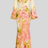 Nythera | Women's Elegant Printed Maxi Dress
