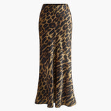 Esme | Leopard Print Maxi Skirt with Fitted Silhouette