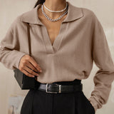 Imogen | Knitted Sweater with Elegant Collar