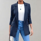 Grace | Long Double-Breasted Blazer with Tailored Fit